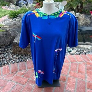 NWT Blue Relaxed Boxy Short Sleeve Tee